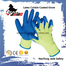 10g Cotton Palm Latex Crinkle Finish Coated Safety Work Glove